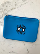 Blue Silicone Mati Pouch