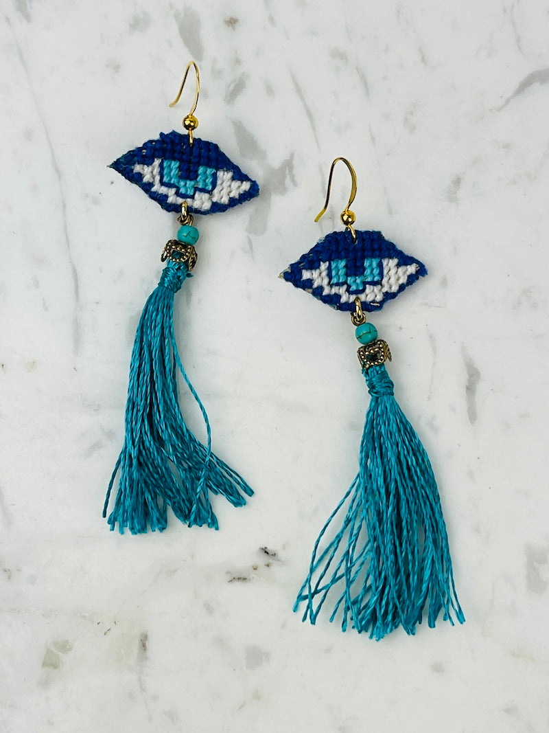 Earrings_CrossStitchedMatiTassel