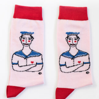 Pink Sailor Sock