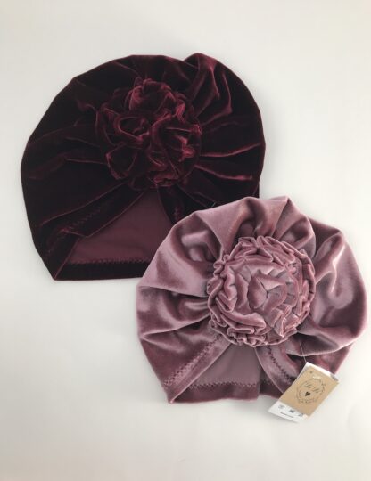 Flower Velvet Baby Hat